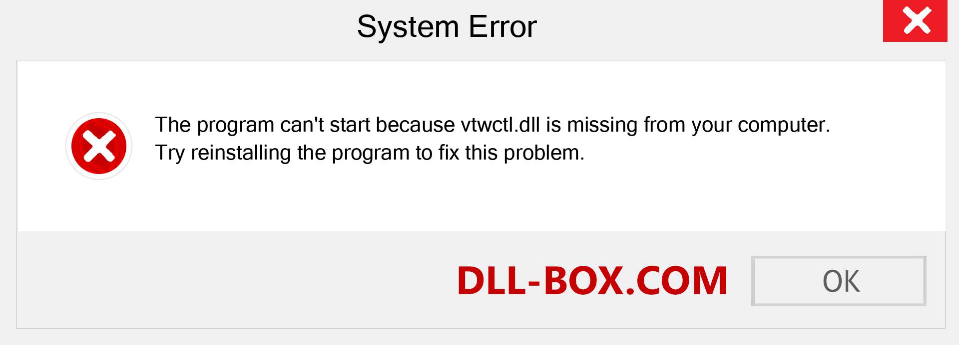  vtwctl.dll file is missing?. Download for Windows 7, 8, 10 - Fix  vtwctl dll Missing Error on Windows, photos, images